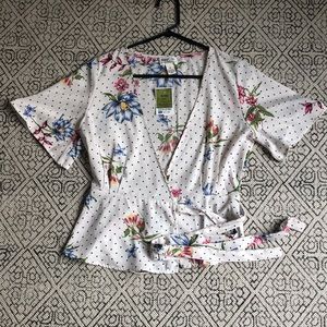 Belted Floral Shirt - NWT